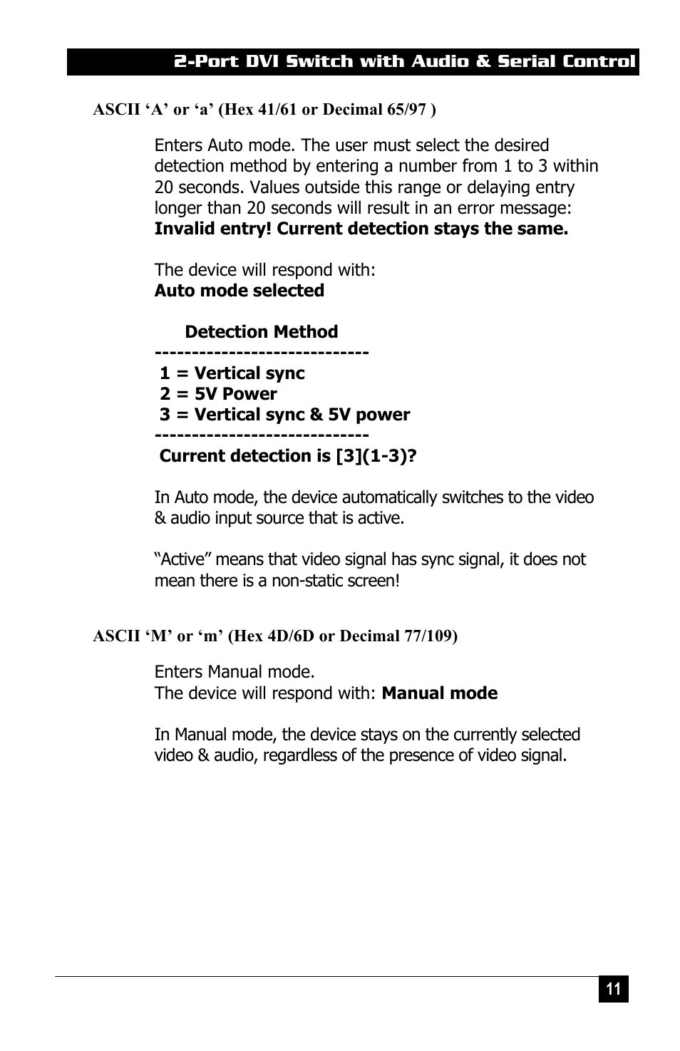 Hall Research DVS-2A User Manual | Page 13 / 20