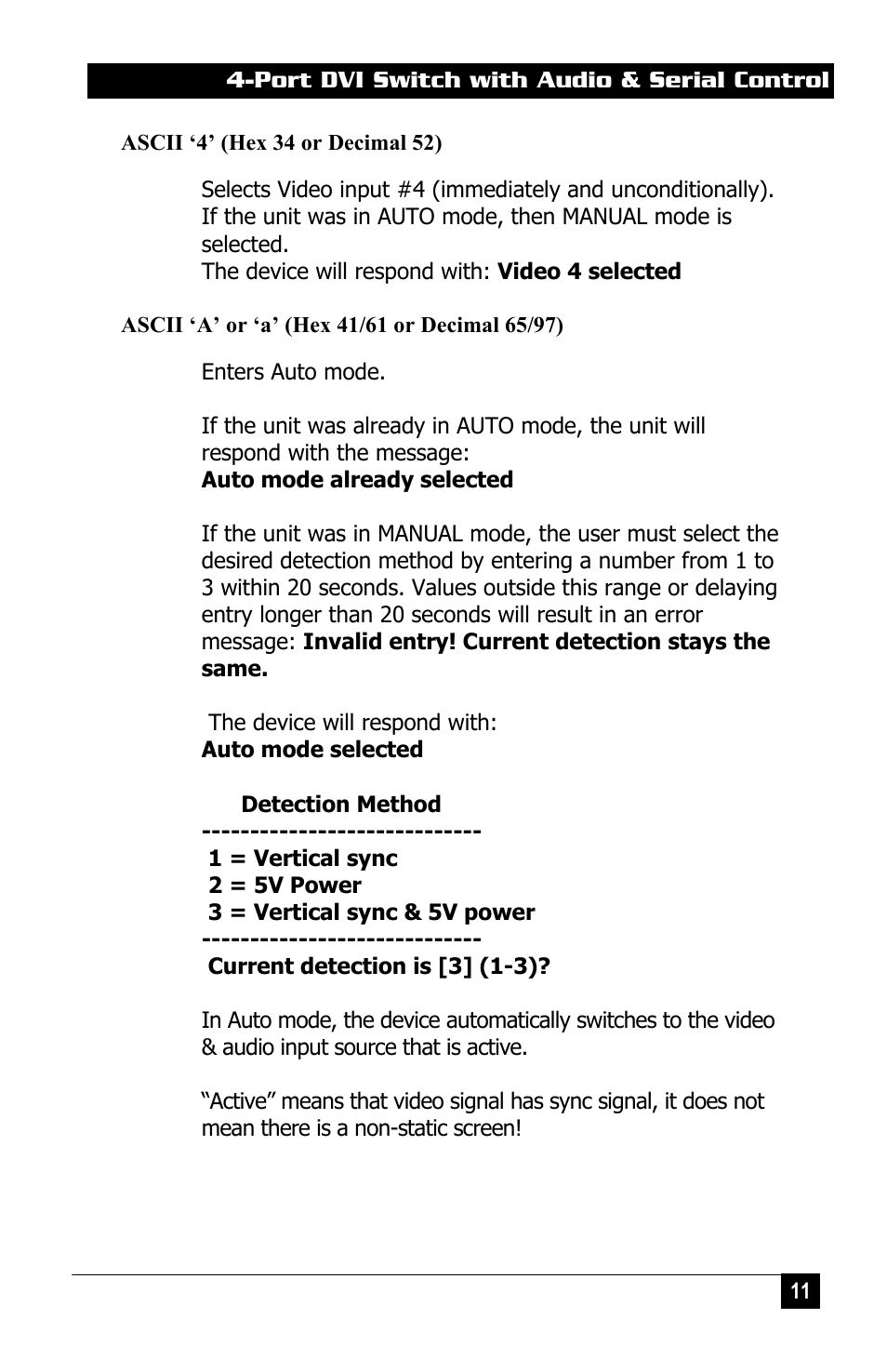 Hall Research DVS-4A User Manual | Page 13 / 24