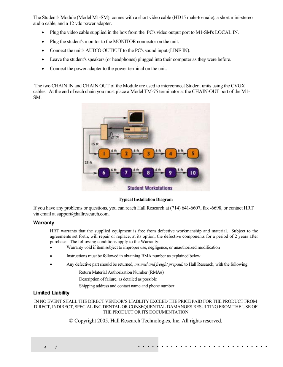Hall Research M1-TM User Manual | Page 4 / 4