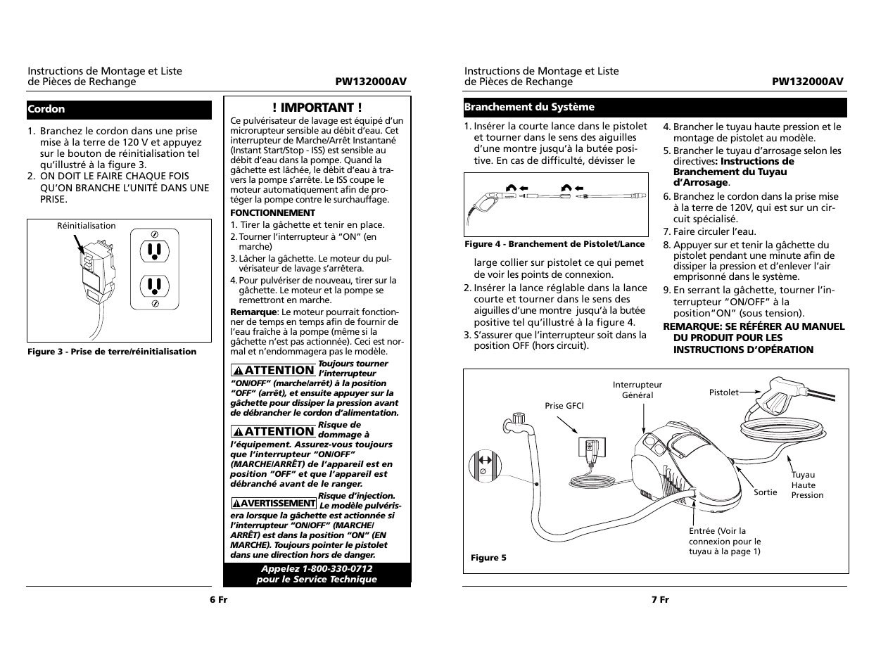 Important | Campbell Hausfeld PW132000AV User Manual | Page 6 / 12