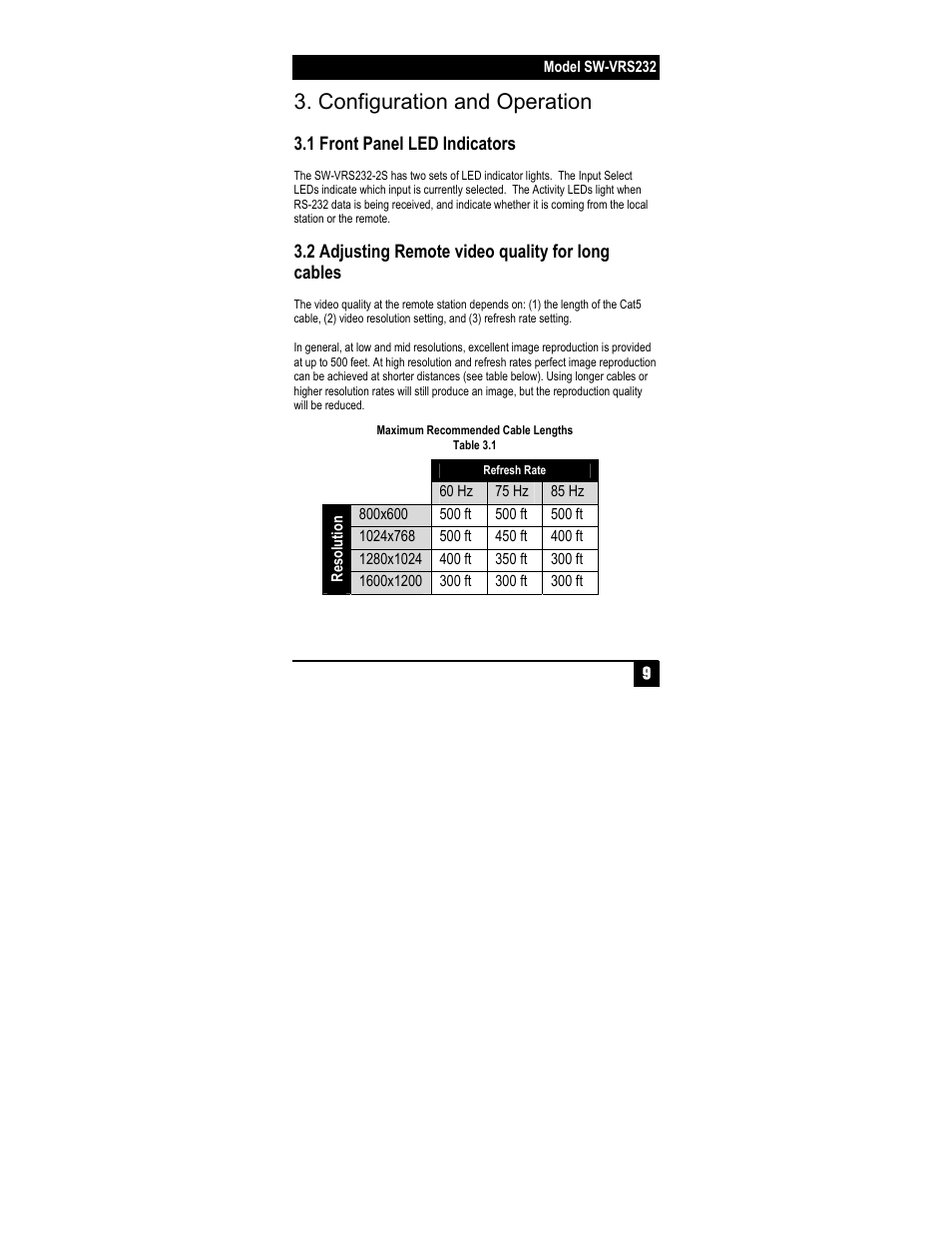 Configuration and operation | Hall Research SW-VRS232-2S User Manual | Page 11 / 16