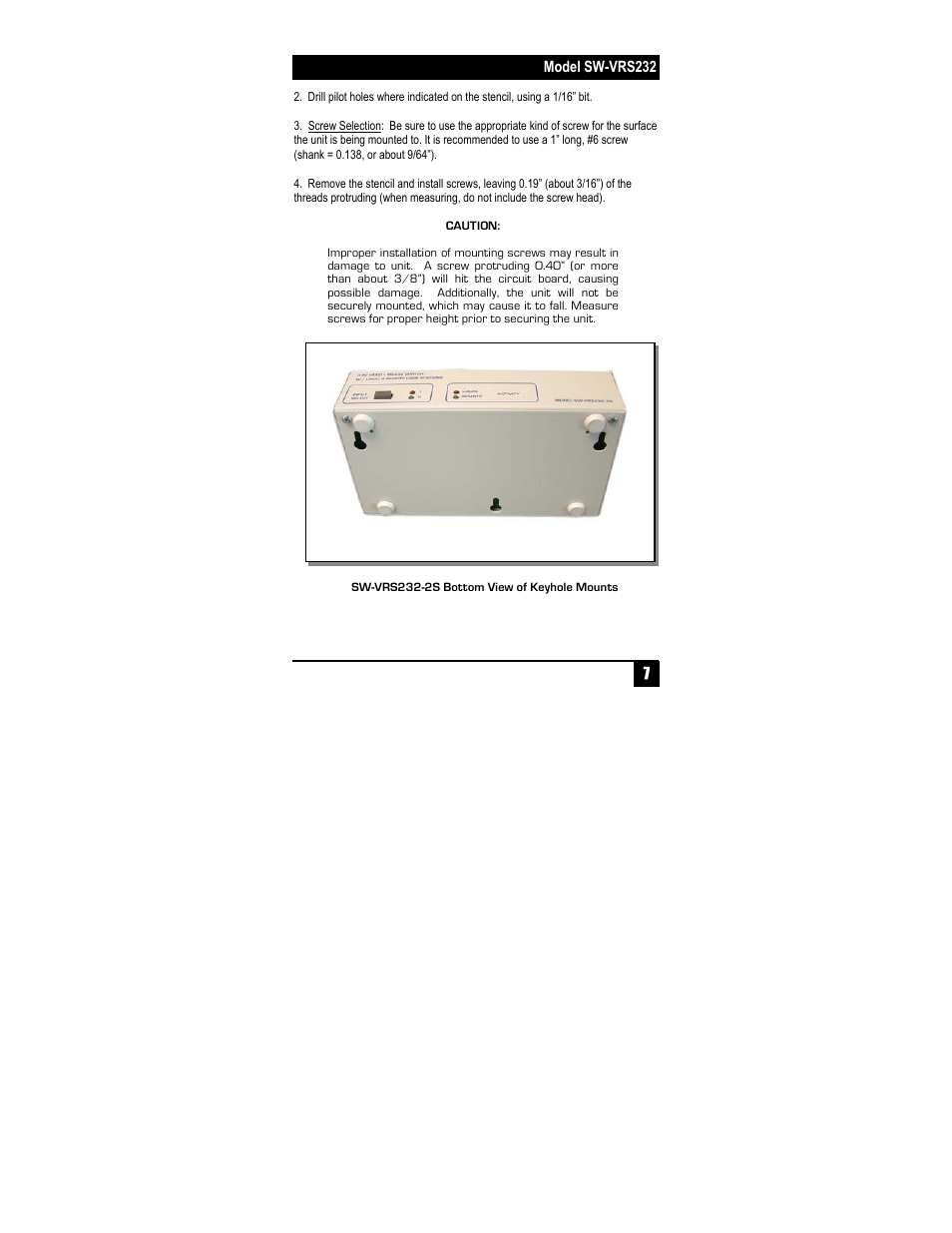 Hall Research SW-VRS232-2S User Manual | Page 9 / 16