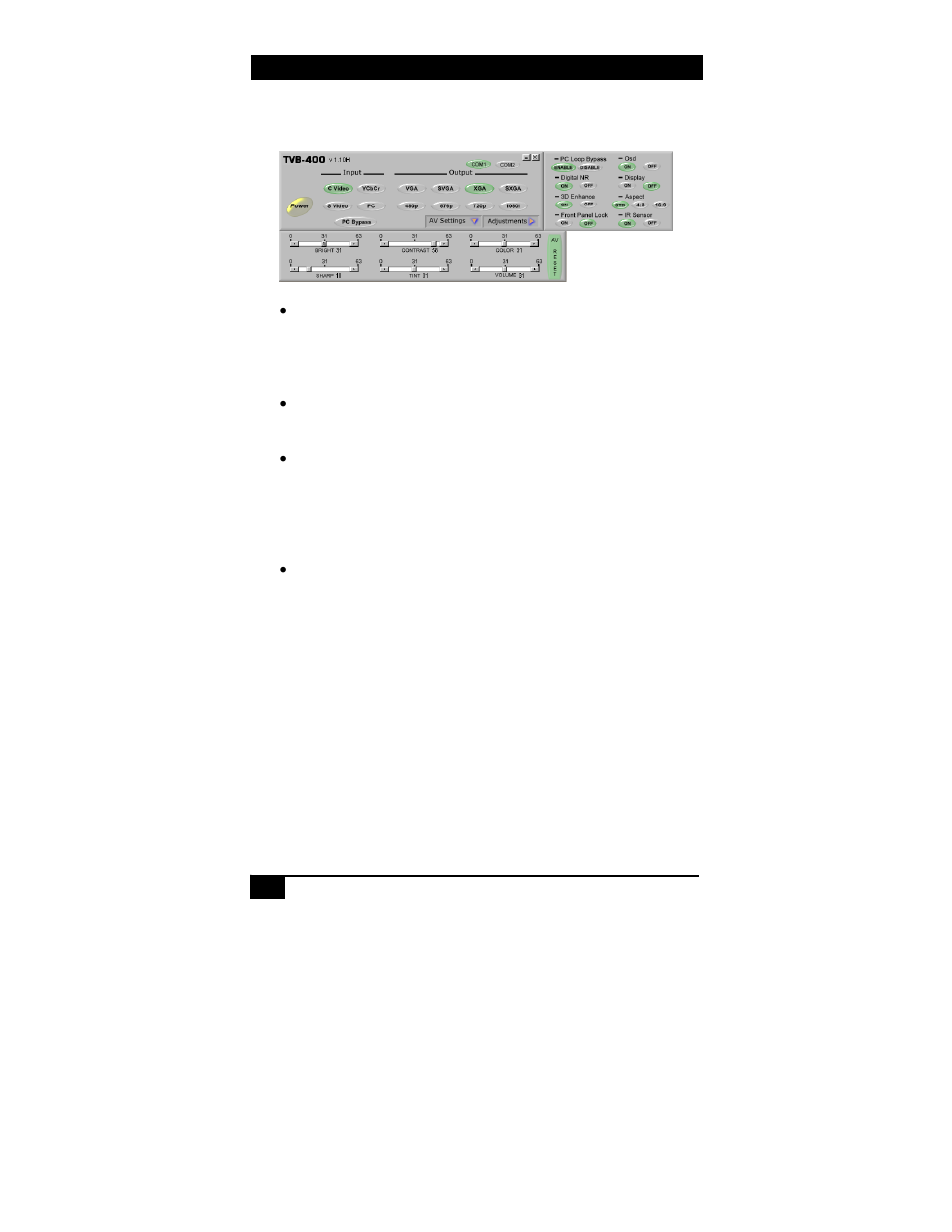 Hall Research TVB-400A User Manual | Page 14 / 20