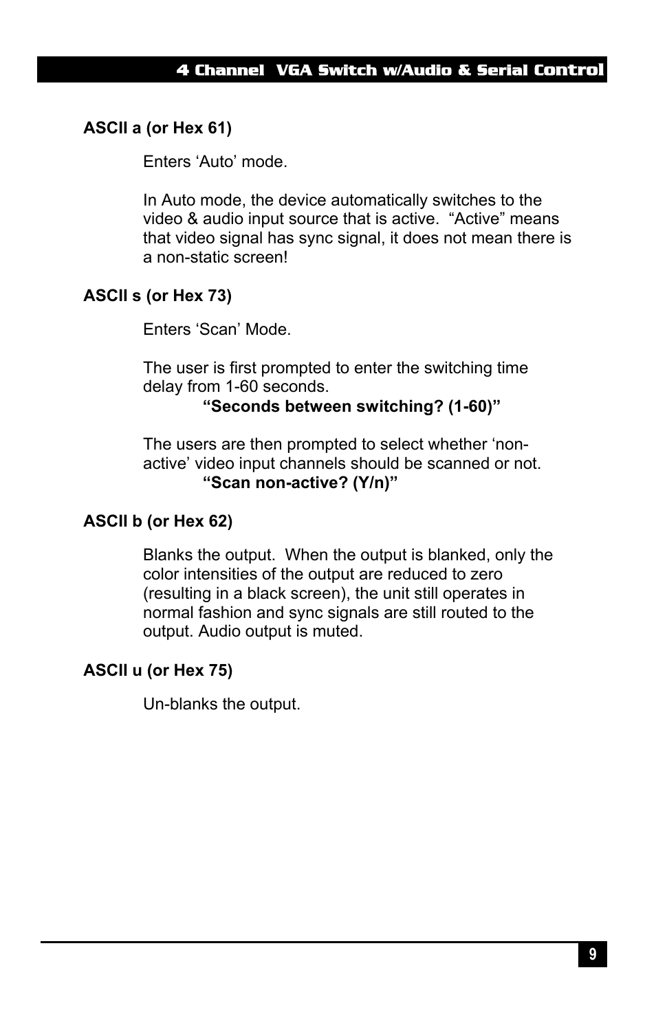 Hall Research VS-4A User Manual | Page 11 / 16