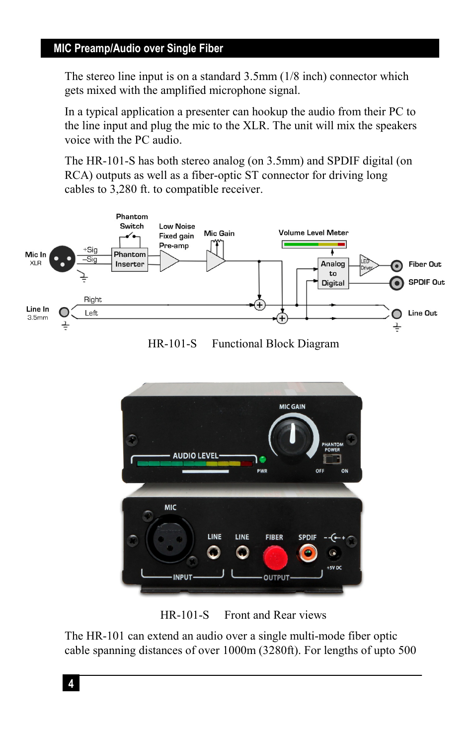 Hall Research HR-101-S User Manual | Page 4 / 8