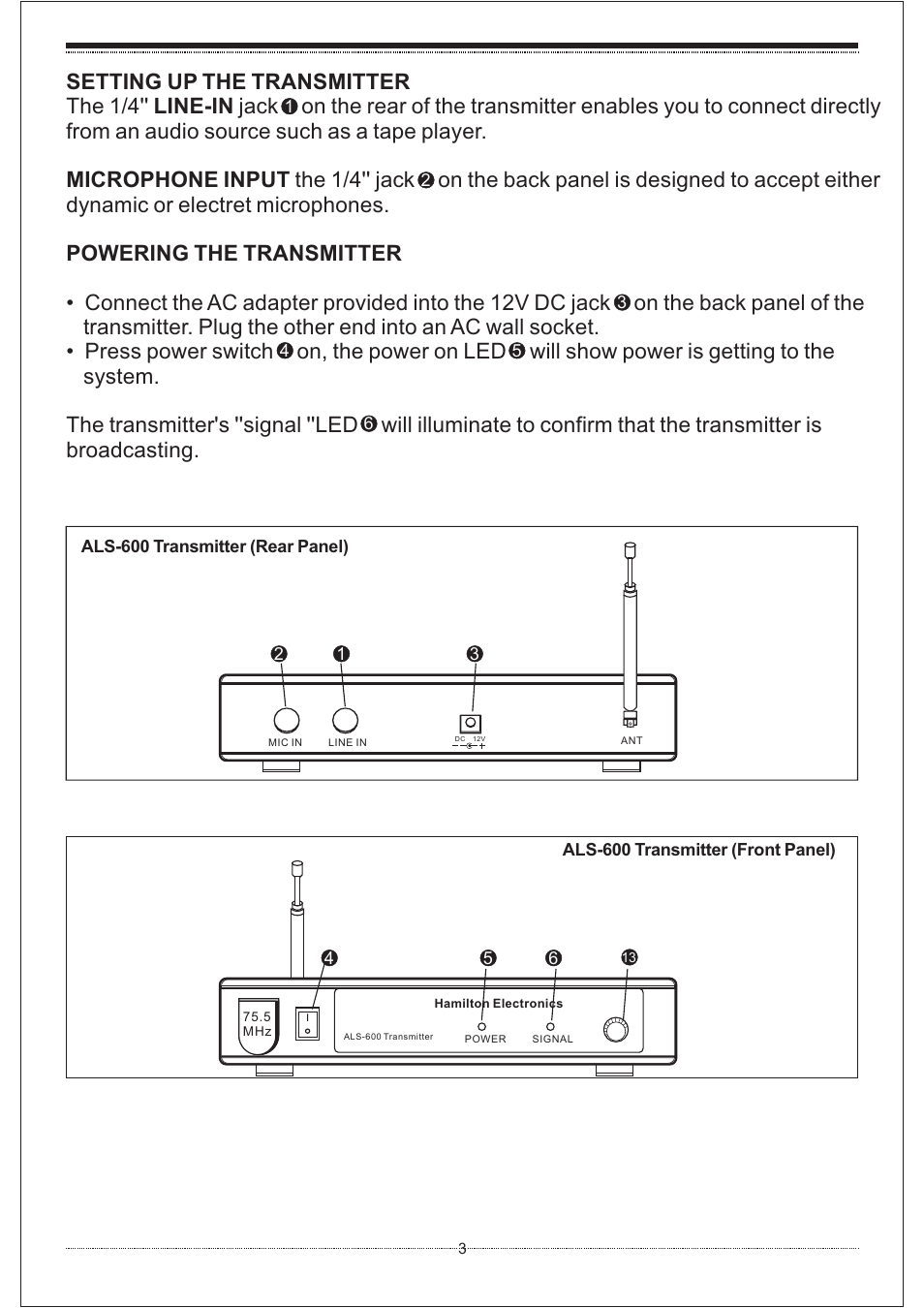 Hamilton Buhl ALS-600 User Manual | Page 3 / 6