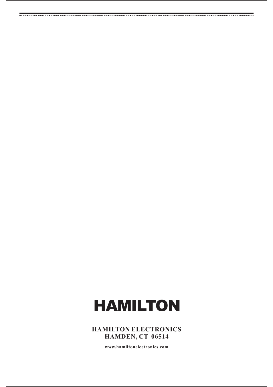 Hamilton | Hamilton Buhl ALS-600 User Manual | Page 6 / 6