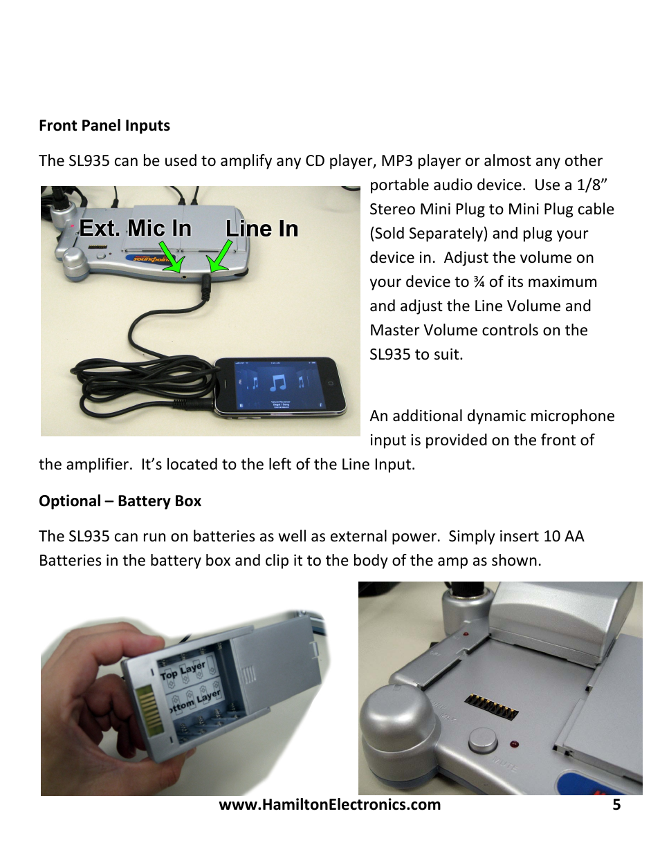 Hamilton Buhl SL-935 User Manual | Page 5 / 6