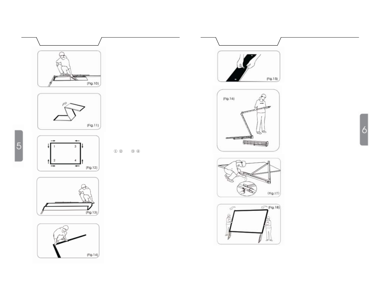 Assembly instructions | Hamilton Buhl BFF Easy Fold Screens User Manual | Page 4 / 6