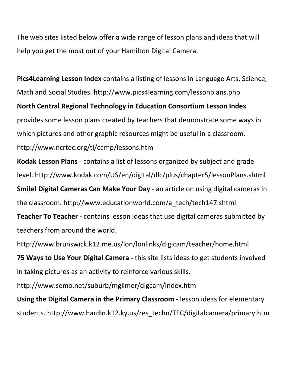Hamilton Buhl Hamilton HDV5200 Curriculum User Manual | Page 16 / 20