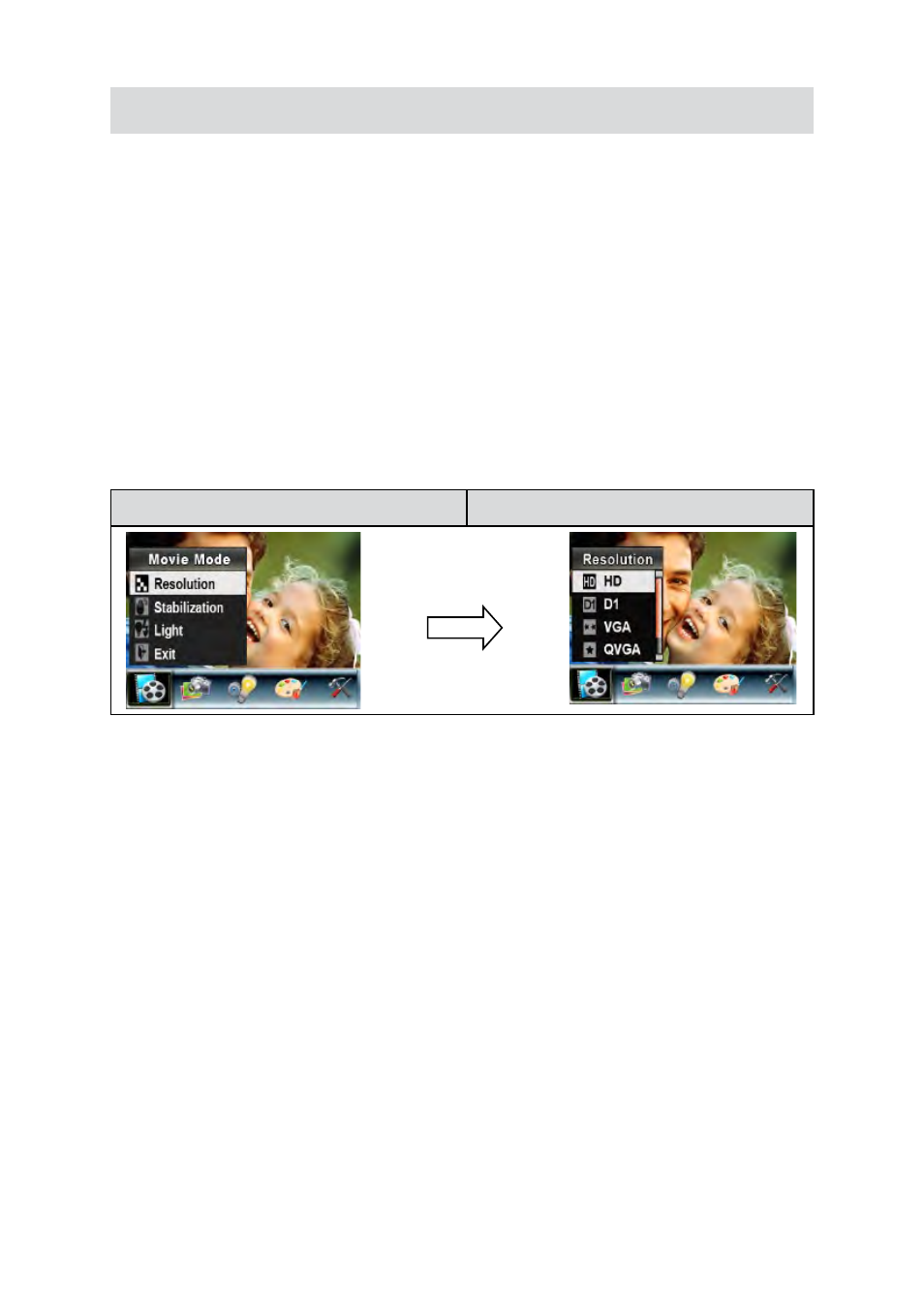 Movie mode submenu setting | Hamilton Buhl HDV5200 User Manual | Page 14 / 56
