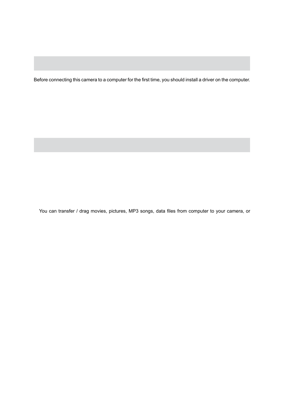 Transferring data to computer, Installing the digital camera driver, Connecting your camera to a computer | Hamilton Buhl HDV5200 User Manual | Page 53 / 56