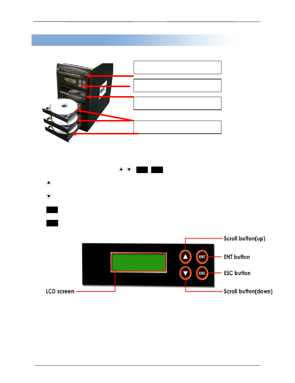 Chapter 4. system overview, Control buttons | Hamilton Buhl HB DVD Duplicator User Manual | Page 7 / 23