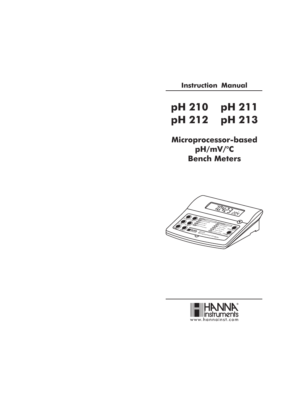 Hanna Instruments pH 210 User Manual | 17 pages