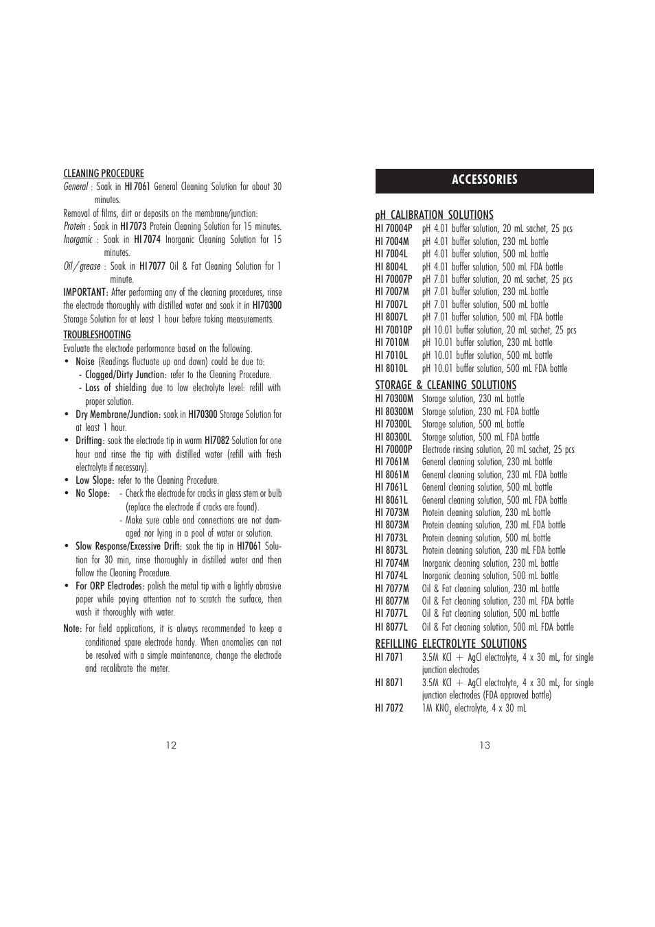 Hanna Instruments pH 20 User Manual | Page 7 / 9