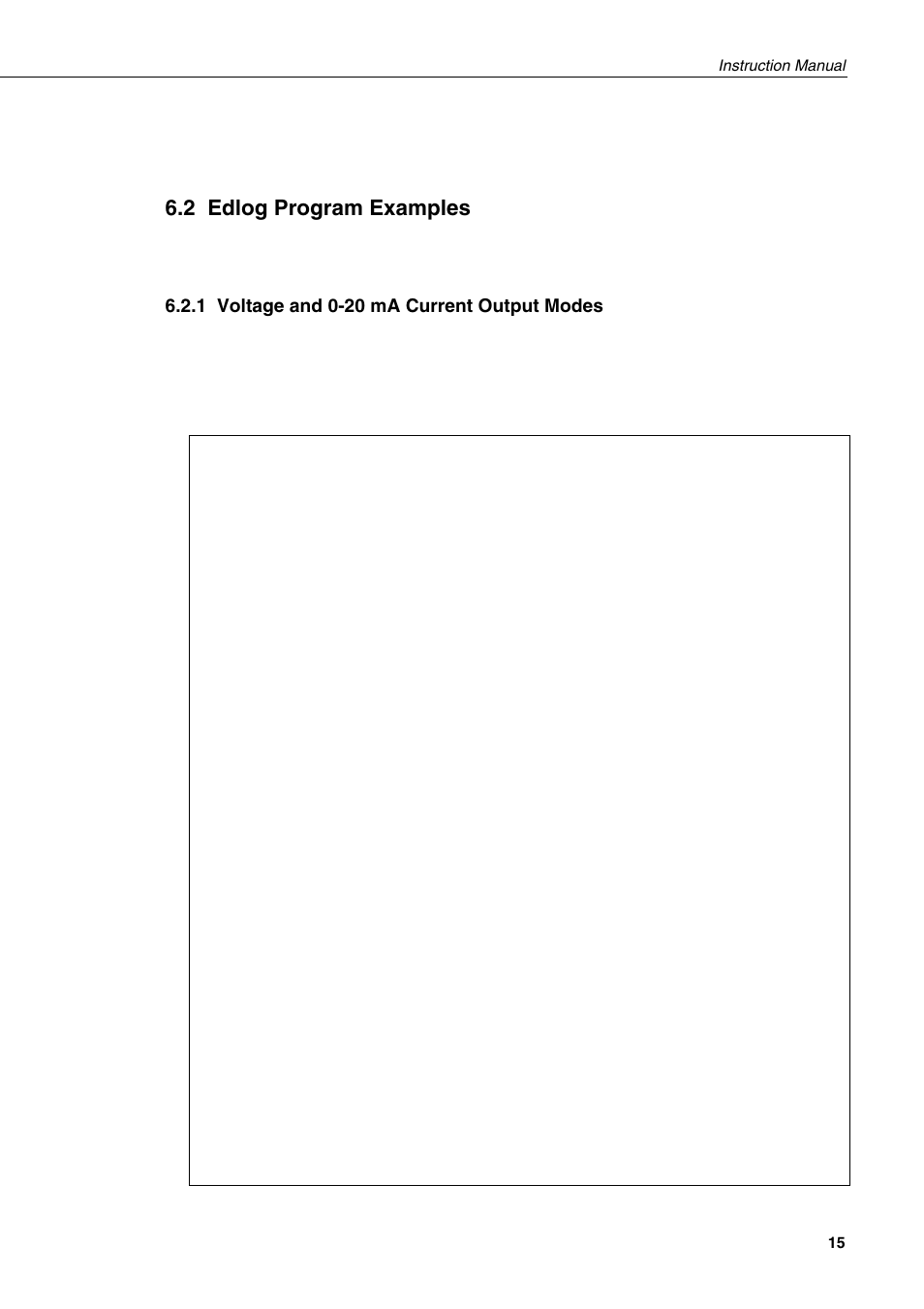 2 edlog program examples, 1 voltage and 0-20 ma current output modes | Campbell Hausfeld 4-Channel Current/Voltage SDM-CVO4 User Manual | Page 21 / 30