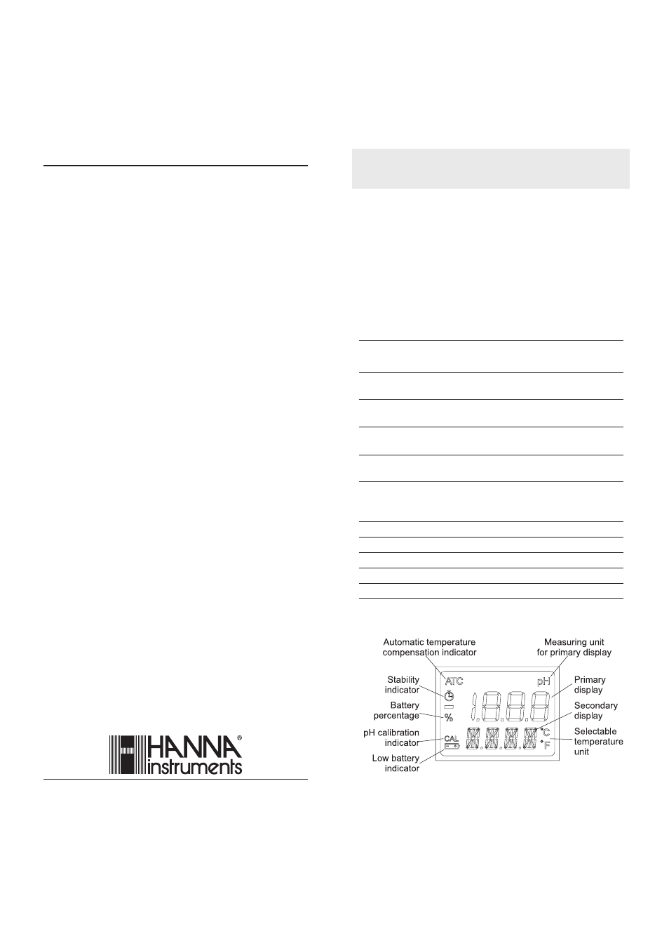 Hanna Instruments HI 99161N User Manual | 2 pages