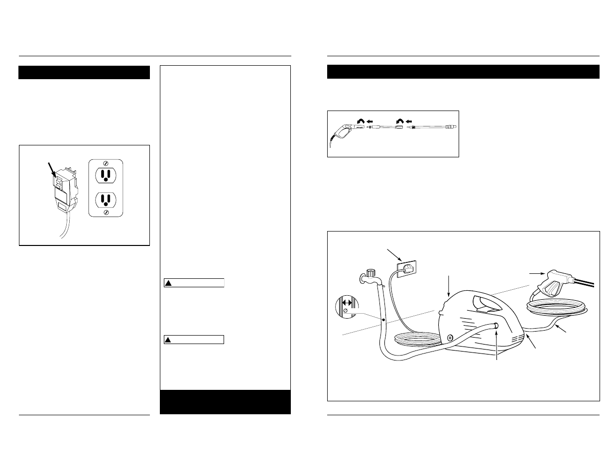 Importante, Cable de corriente eléctrica, System connection | Campbell Hausfeld PW1345B User Manual | Page 10 / 12