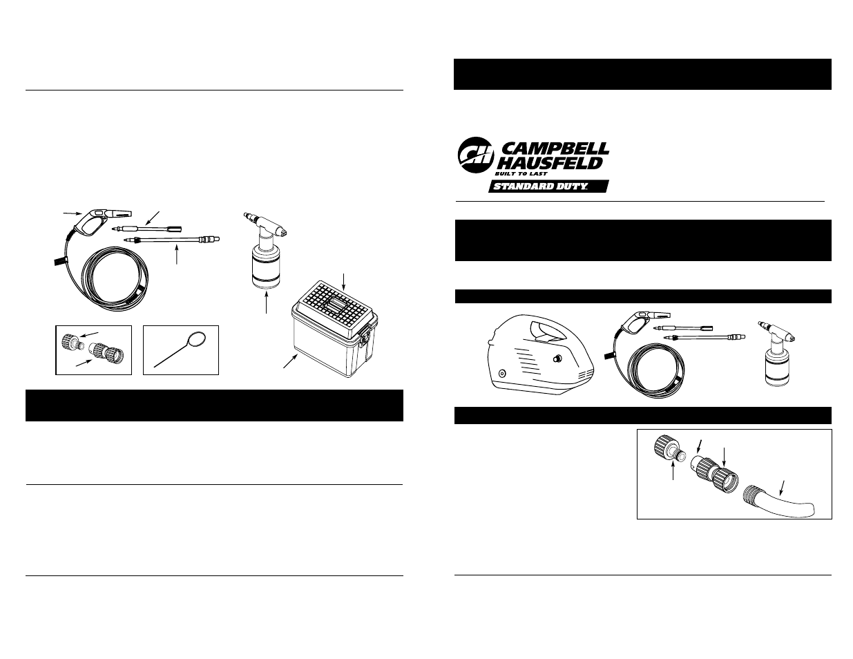 Pulvérisateur de lavage électrique, Spécifications | Campbell Hausfeld PW1345B User Manual | Page 8 / 12