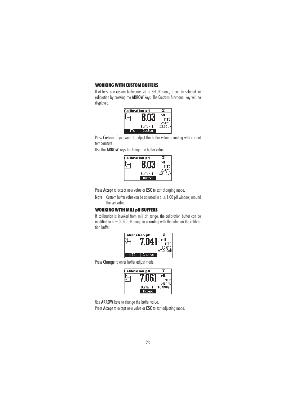 Hanna Instruments HI 98180 User Manual | Page 23 / 72