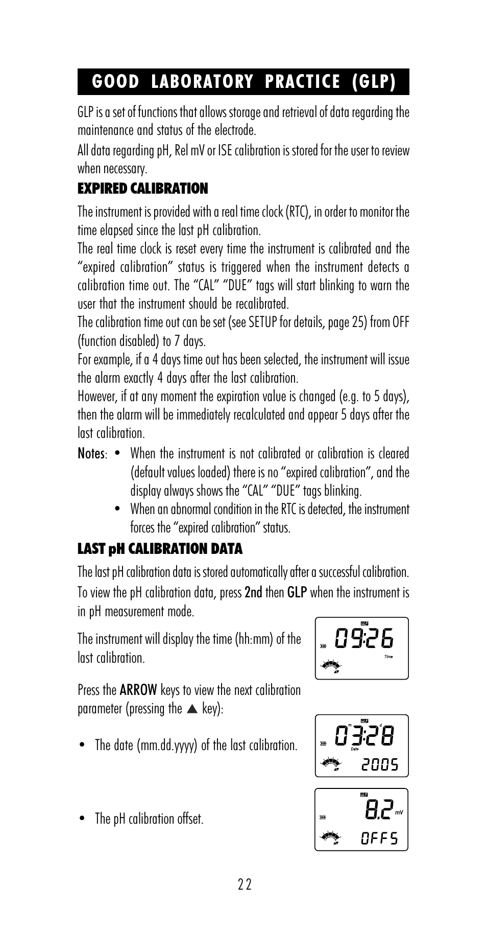 Good laboratory practice (glp) | Hanna Instruments HI 98170 User Manual | Page 22 / 52