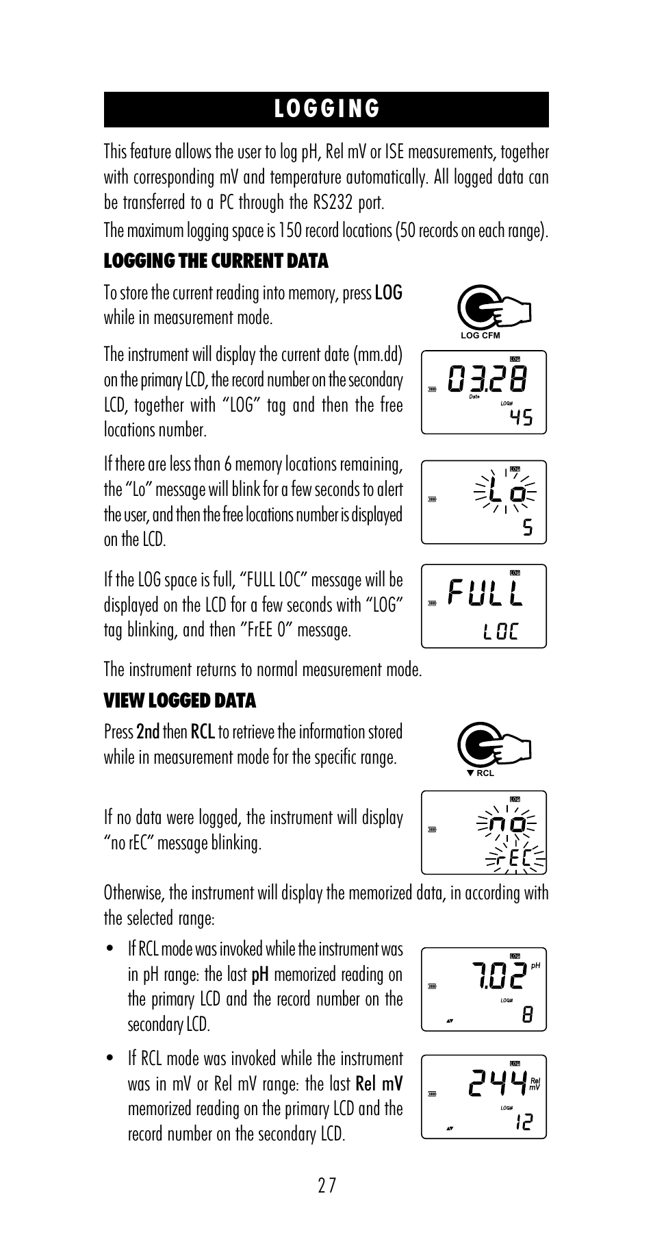 Hanna Instruments HI 98170 User Manual | Page 27 / 52