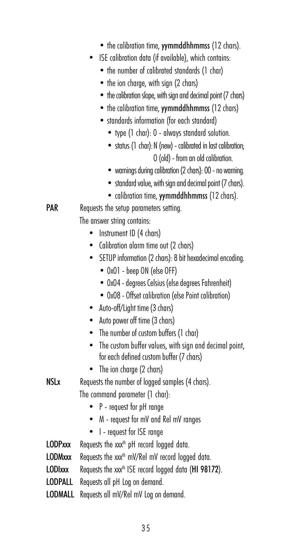 Hanna Instruments HI 98170 User Manual | Page 35 / 52