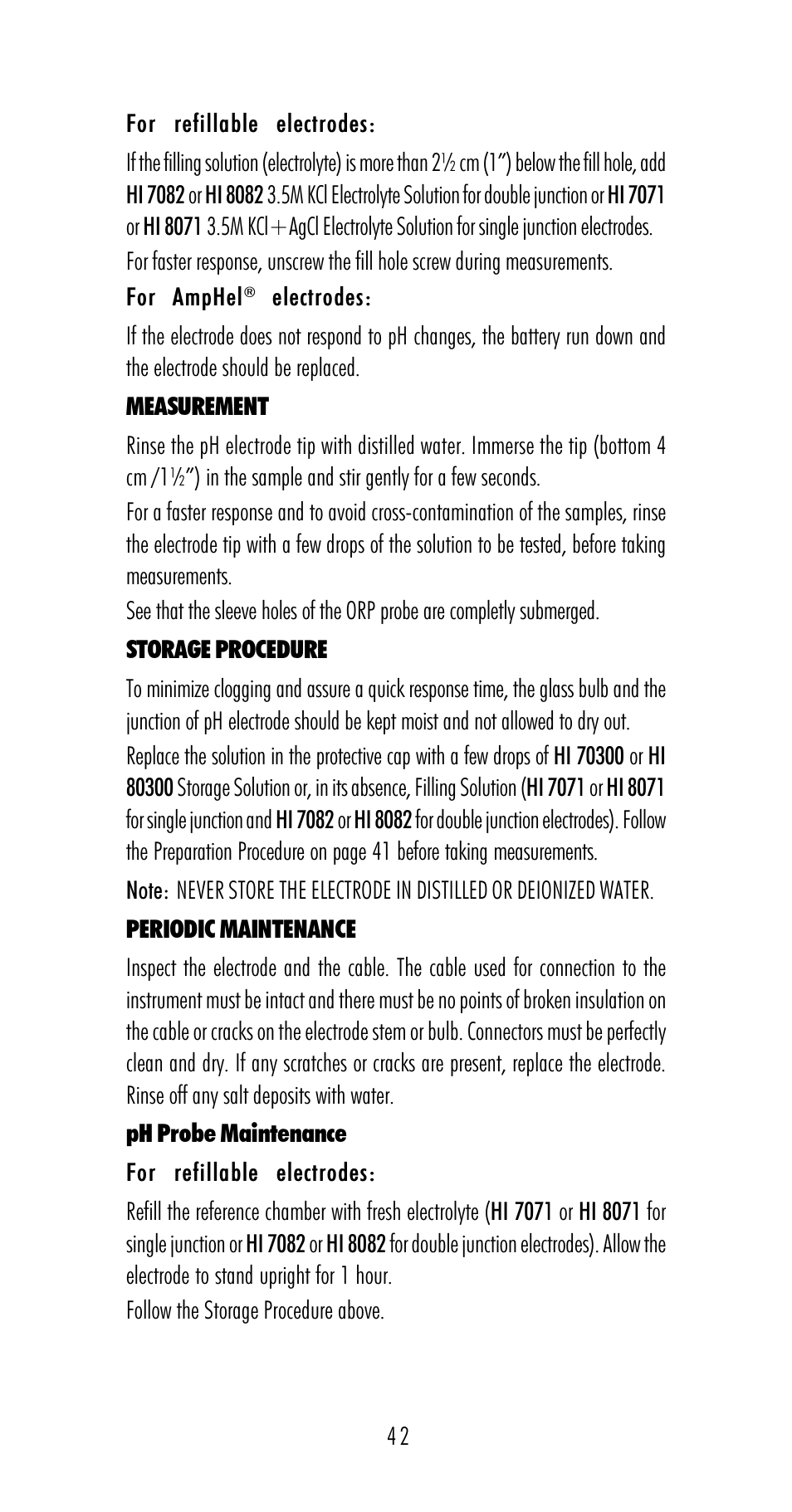 Hanna Instruments HI 98170 User Manual | Page 42 / 52