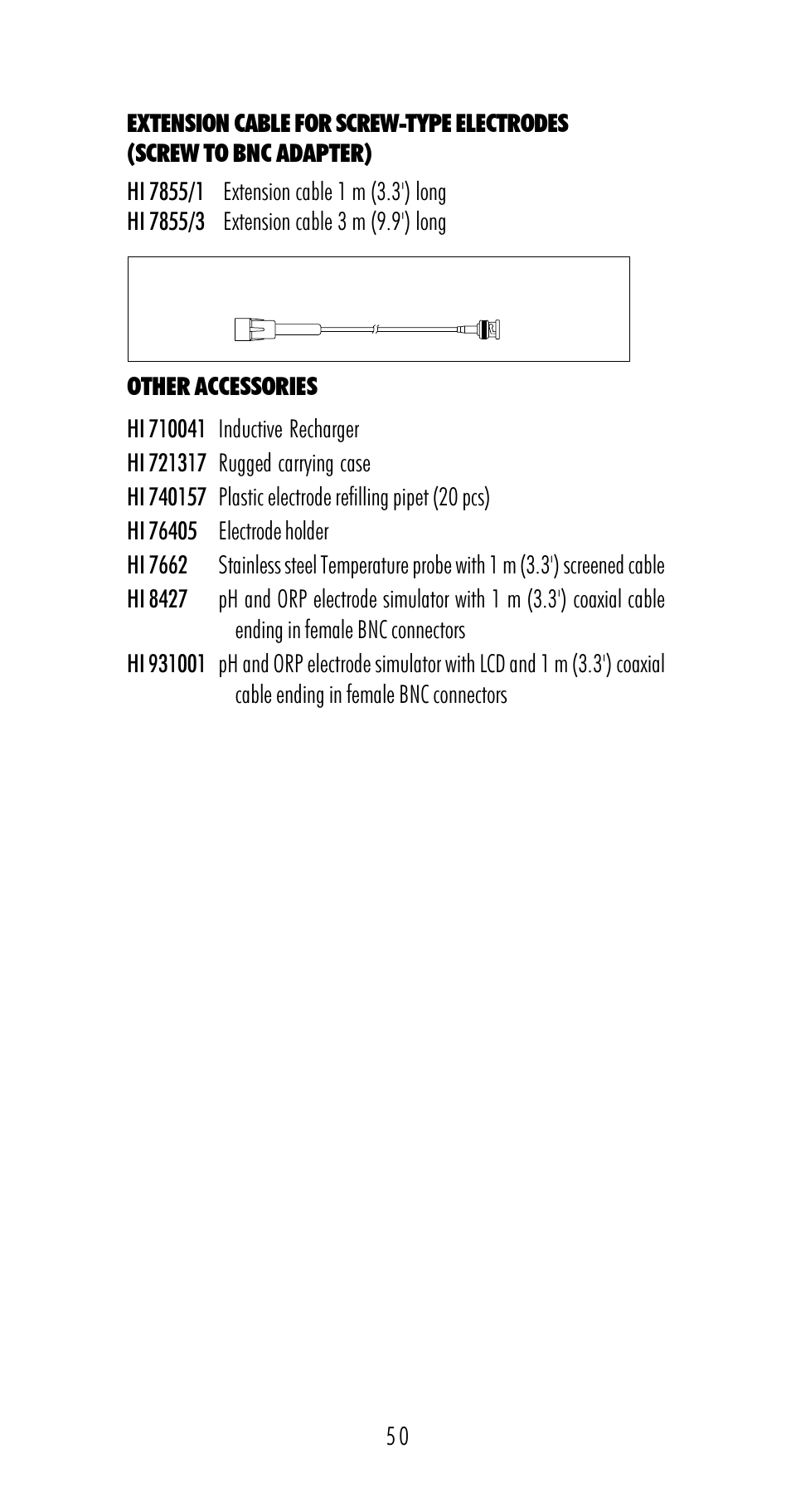 Hanna Instruments HI 98170 User Manual | Page 50 / 52