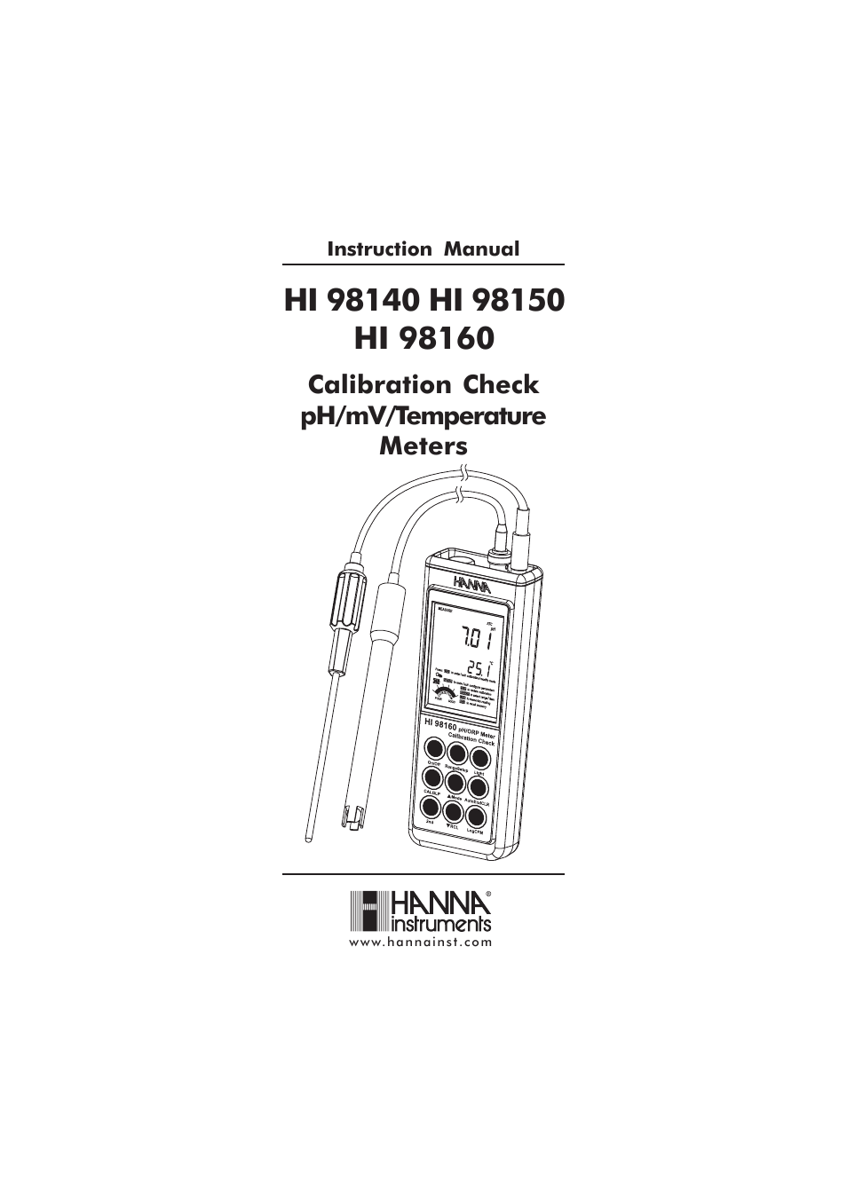 Hanna Instruments HI 98150N User Manual | 48 pages