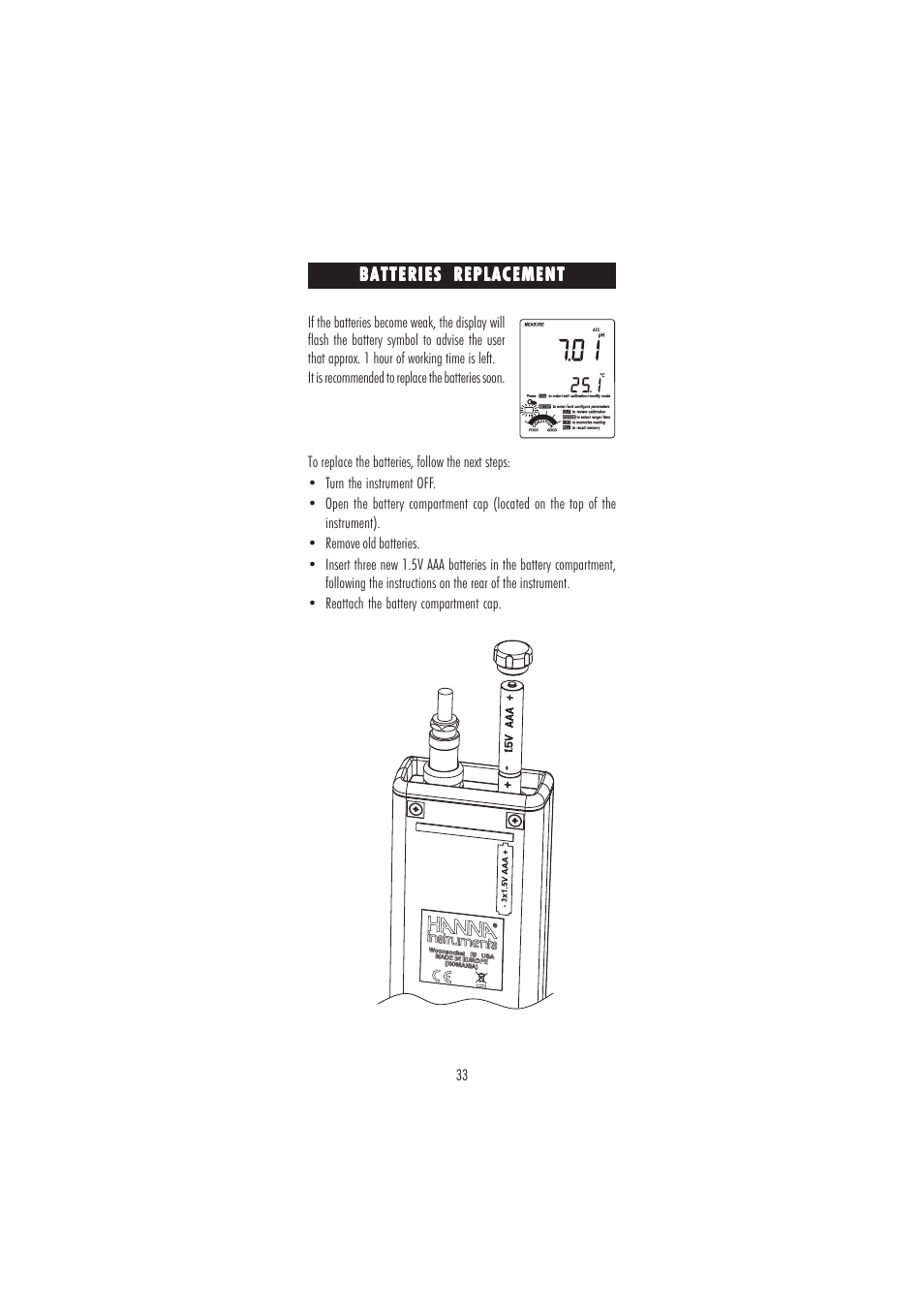 Hanna Instruments HI 98150N User Manual | Page 33 / 48