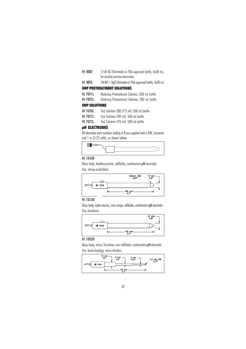 Hanna Instruments HI 98150N User Manual | Page 42 / 48