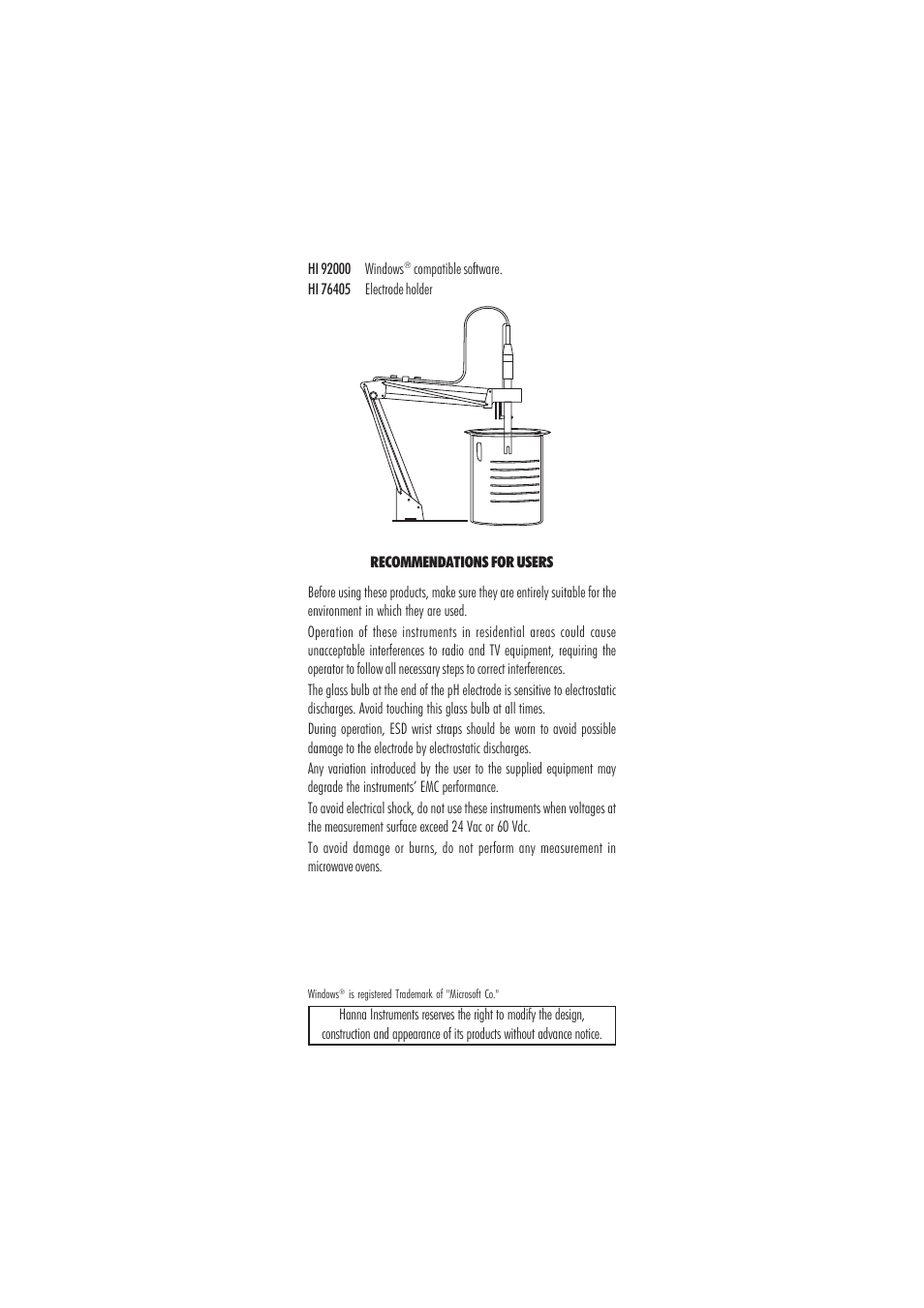 Hanna Instruments HI 98150N User Manual | Page 47 / 48