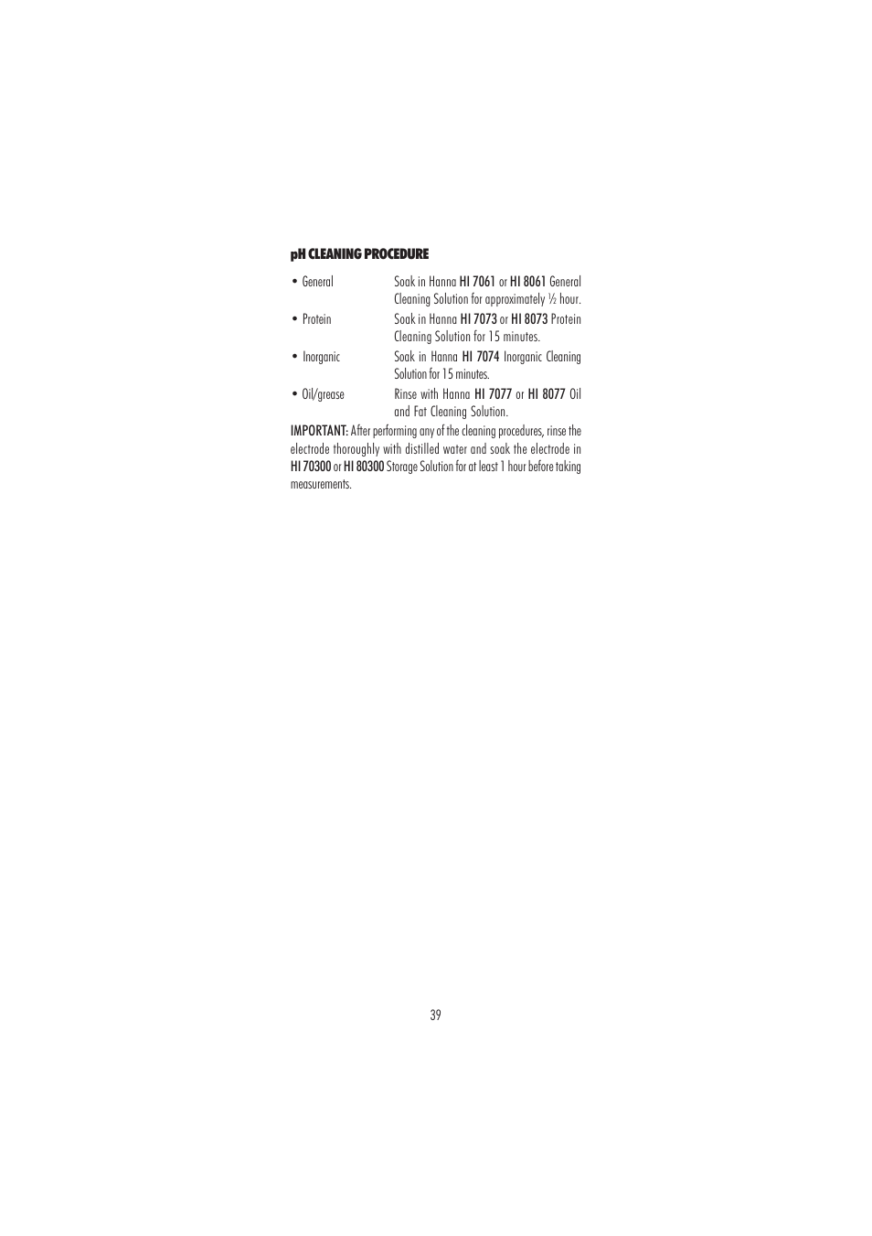 Hanna Instruments HI 98160 User Manual | Page 39 / 48