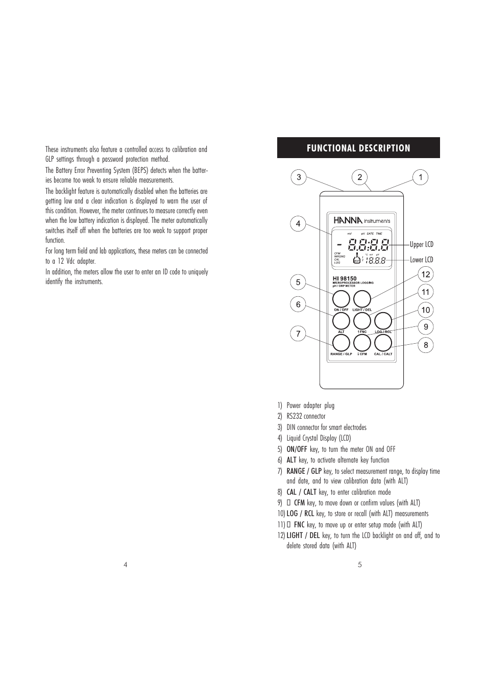 Hanna Instruments HI 98140 User Manual | Page 3 / 17