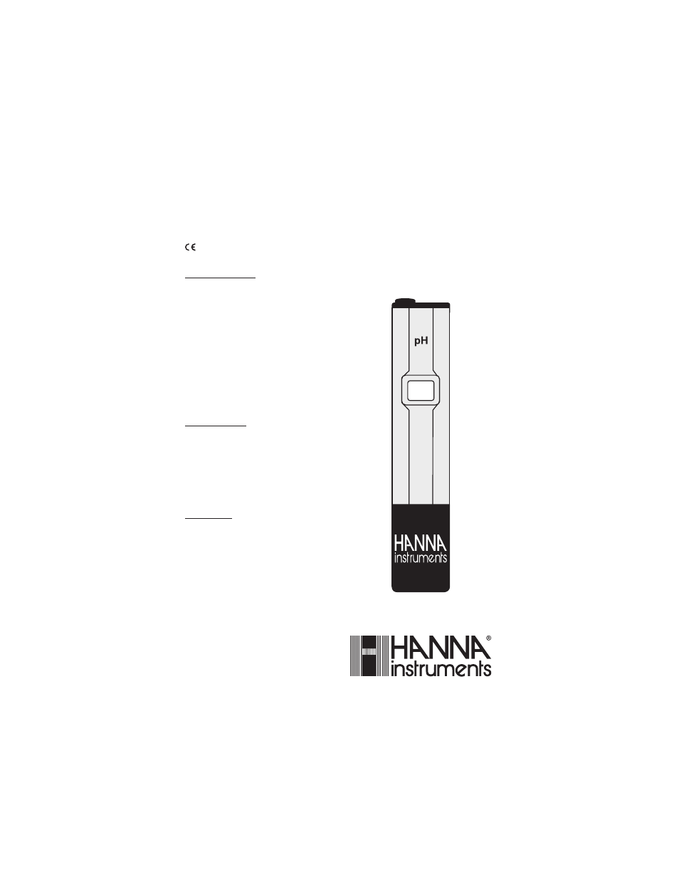 Hanna Instruments HI 96107 User Manual | 2 pages