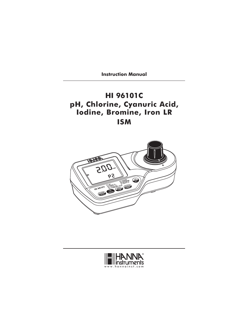 Hanna Instruments HI 96101 User Manual | 36 pages