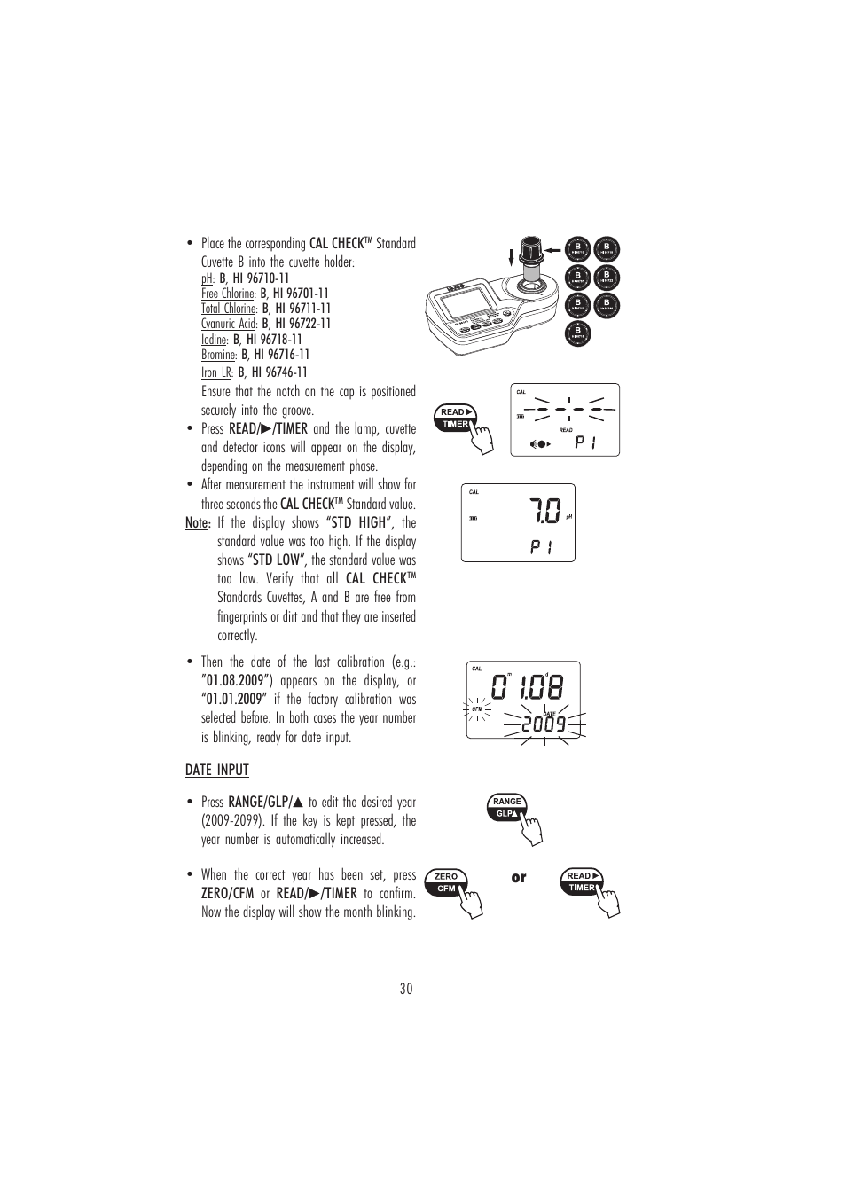 Hanna Instruments HI 96101 User Manual | Page 30 / 36