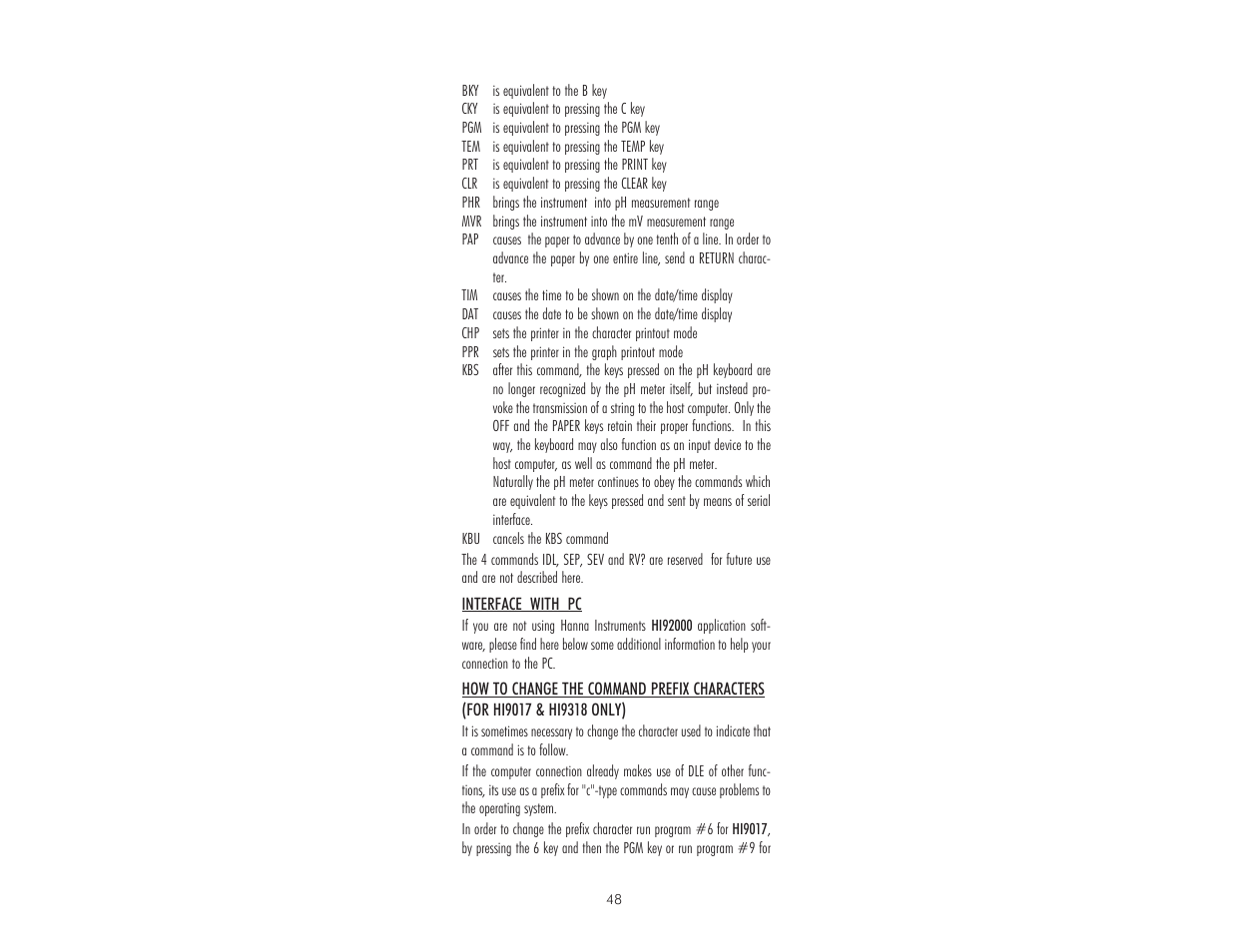 Hanna Instruments HI 9017 User Manual | Page 48 / 64