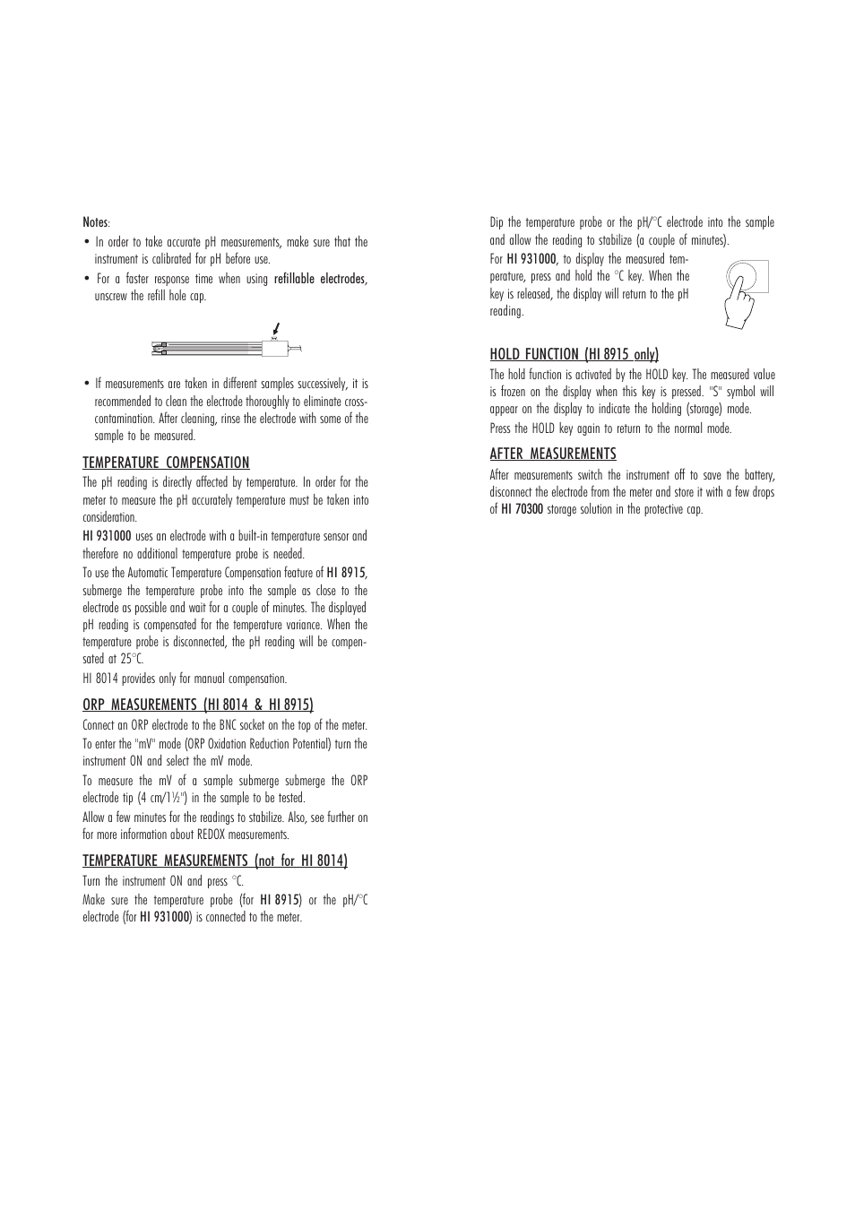 Hanna Instruments HI 8014 User Manual | Page 7 / 15