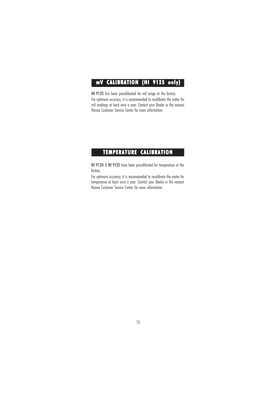 Hanna Instruments HI 9124 User Manual | Page 15 / 28