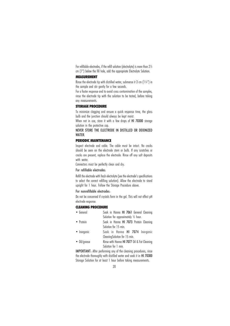 Hanna Instruments HI 9124 User Manual | Page 20 / 28