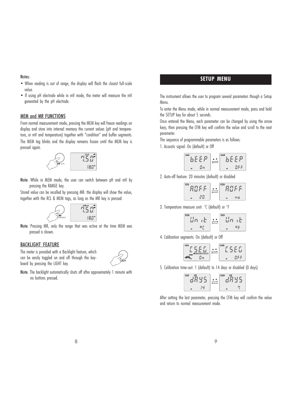 Hanna Instruments HI 9026V User Manual | Page 5 / 11