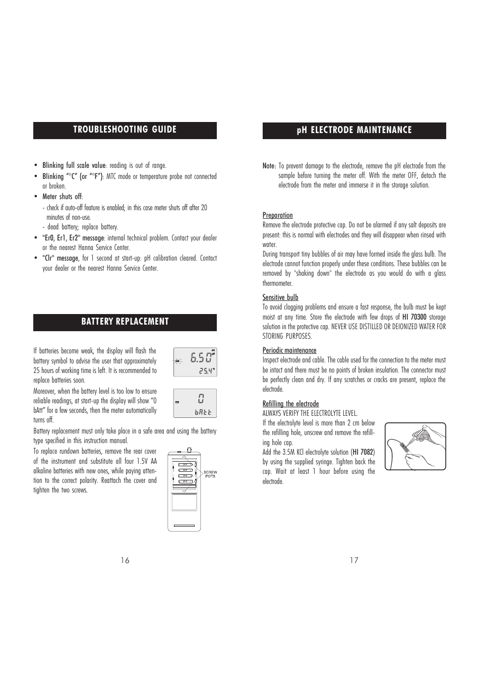 Hanna Instruments HI 9026V User Manual | Page 9 / 11