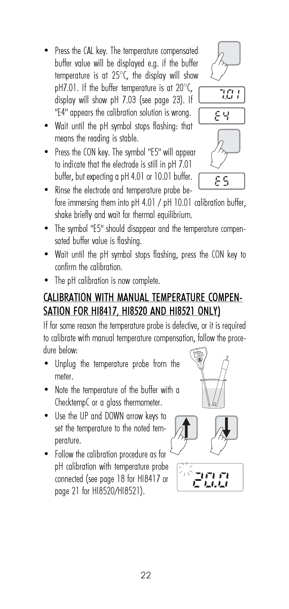 Hanna Instruments HI 8521 User Manual | Page 22 / 40