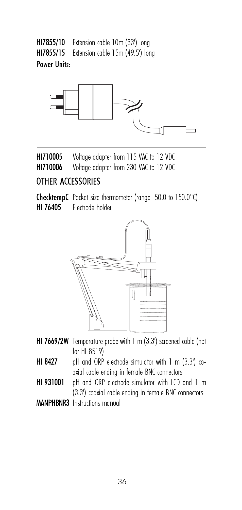 Hanna Instruments HI 8521 User Manual | Page 36 / 40