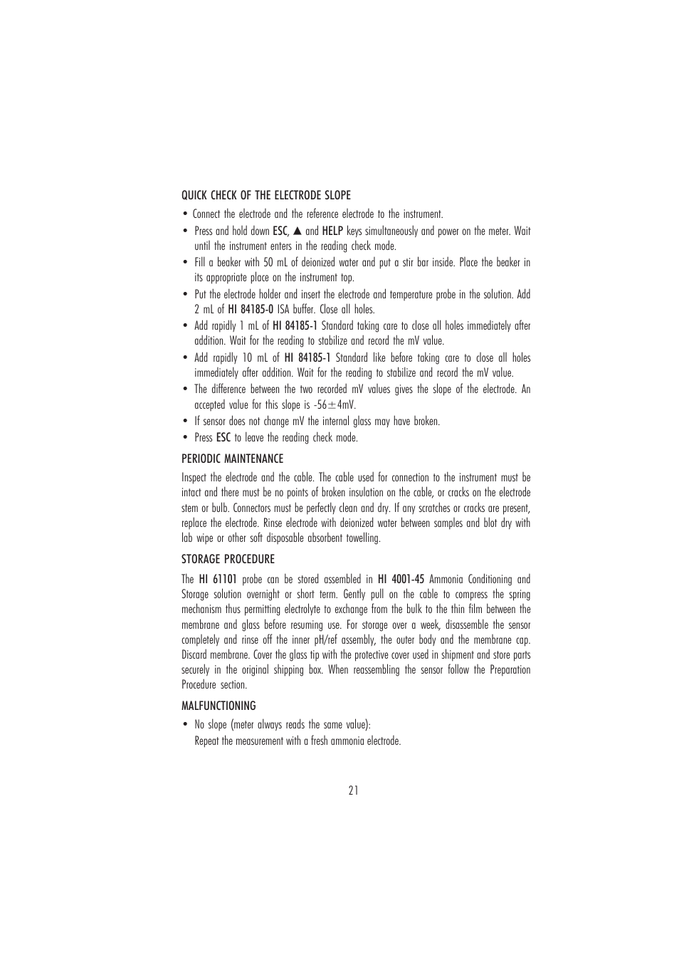 Hanna Instruments HI 84185 User Manual | Page 21 / 24
