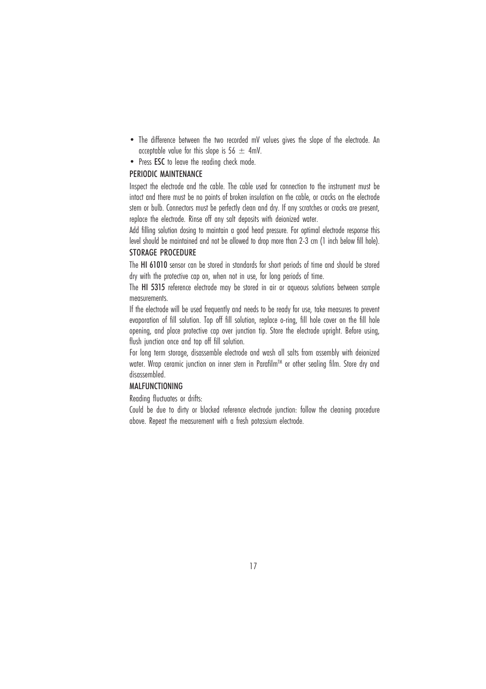Hanna Instruments HI 84184 User Manual | Page 17 / 20