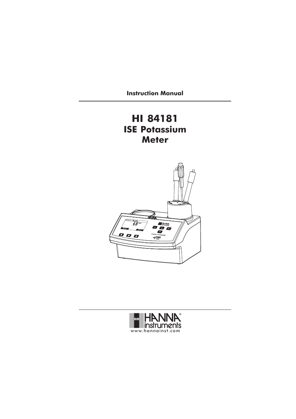 Hanna Instruments HI 84181 User Manual | 20 pages