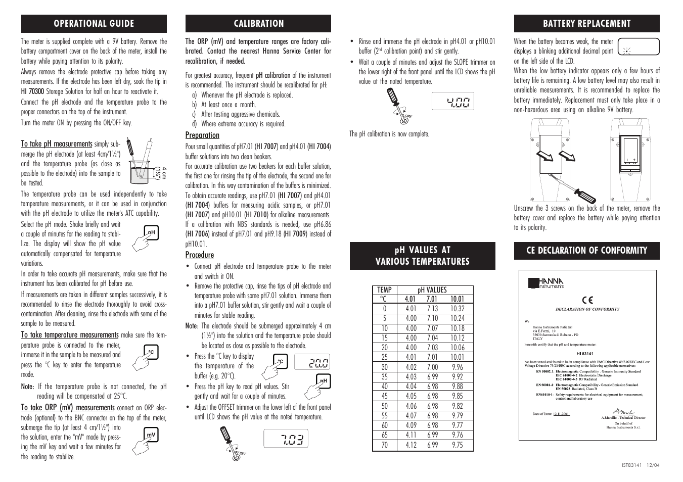 Hanna Instruments HI 83141 User Manual | Page 2 / 2